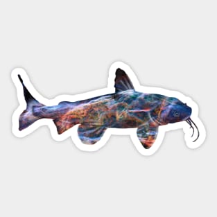 Galaxy Catfish Sticker